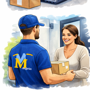 Entrega de mercancía y paquetería a destinatario